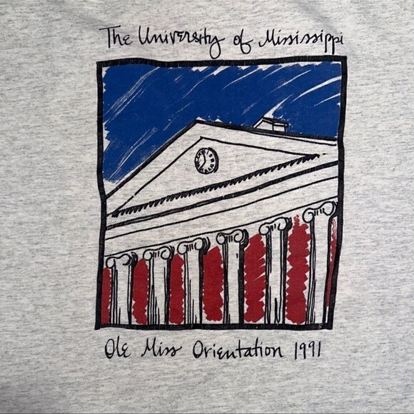 Vintage Ole Miss 1991 Orientation T-Shirt - Picture 3 of 5